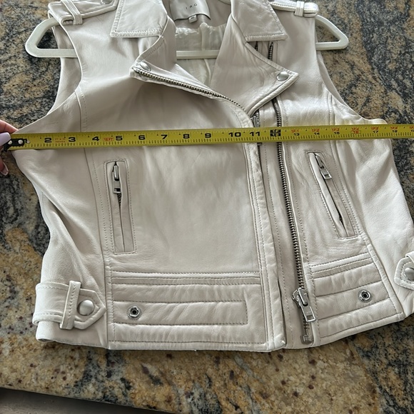 Iro Suga Lamb leather leather moto vest - Picture 9 of 10